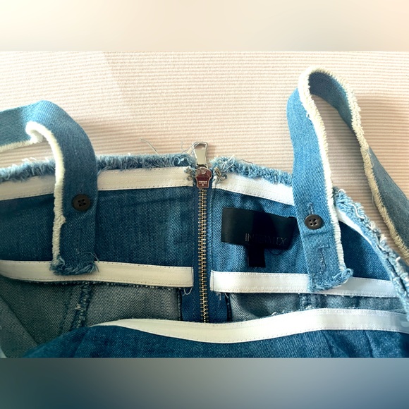 Intermix denim bustier top in size P - Picture 3 of 8